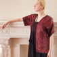 Vintage Purple Mauve Cotton Jacket w/Embroidery & Beading in Ethnic Traditional Style / M