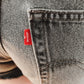 Vintage Levis Denim Shirts Black Cutoffs Relaxed Fit 550 / S
