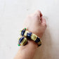 1960s Kenneth Jay Lane Hinged Bracelet Worm Slug Creature / 60s Designer Cuff Blue Green Enamel Fantasy Whimsical Insect Animal / Glaris