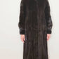 1980s Ranch Mink Fur Coat by Hana K Brown Long