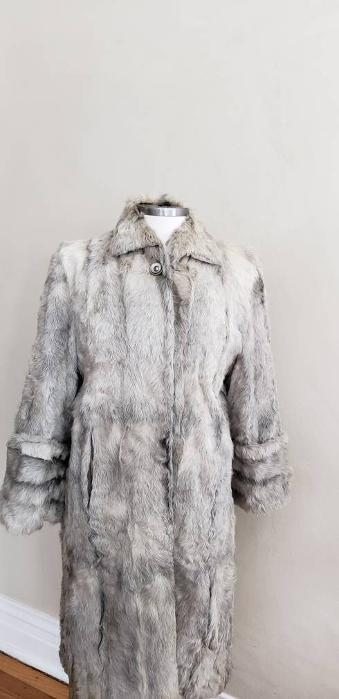 Vintage Zinman Fur Coat Gray Beautiful Condition outlet Very Heavy