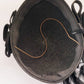 1930s Black Embroidered Cocktail Hat with Asymmetrical Black Feathers / 30s Avant Garde Modernist Evening Hat / Adalene