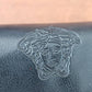 1990s Versace Sunglasses Medusa Head Goldwork + Case / 90s Black Gianni Versace Designer Shades / Donna
