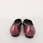 Vintage Green & Oxblood Red Loafers Enzo Angiolini Y2k Minimalist / Ladies Brown Leather Flats Shoes 7.5 / Darya