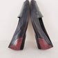 Vintage Green & Oxblood Red Loafers Enzo Angiolini Y2k Minimalist / Ladies Brown Leather Flats Shoes 7.5 / Darya