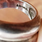 Vintage Ring Mexican Silver Taxco / Rounded Tiered Nub Stamped Silver Ring TN-47 / Size 10/ Damia