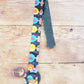 1970s Long Sleeved Boho Maxi Dress Colorful Print Skirt Multicolored Floral Maximalist Pattern Top Black Adjustable Belt /Med / Kuliga