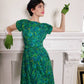 1960s Lime Green Gloves Stretchy Wrist Length Mod Modernist Colorpop Small / Romilly