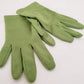 1960s Lime Green Gloves Stretchy Wrist Length Mod Modernist Colorpop Small / Romilly