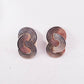 1980s Gold Clip Earrings Interwoven Discs / 80s Chunky Maximalist Clip-Ons Geometric Concentric Circles / Yolanthe
